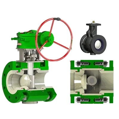 Ceramic Lined Eccentric Rotary Valve
